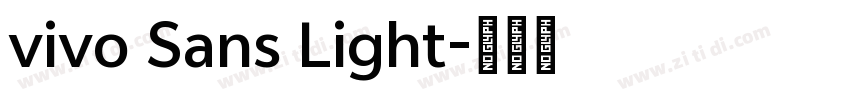 vivo Sans Light字体转换